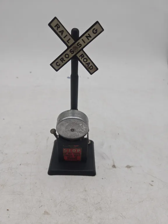 Vintage marxs brand railroad crossing bell