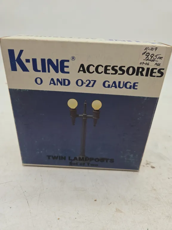 Vintage k line new twin lamp posts new inbox
