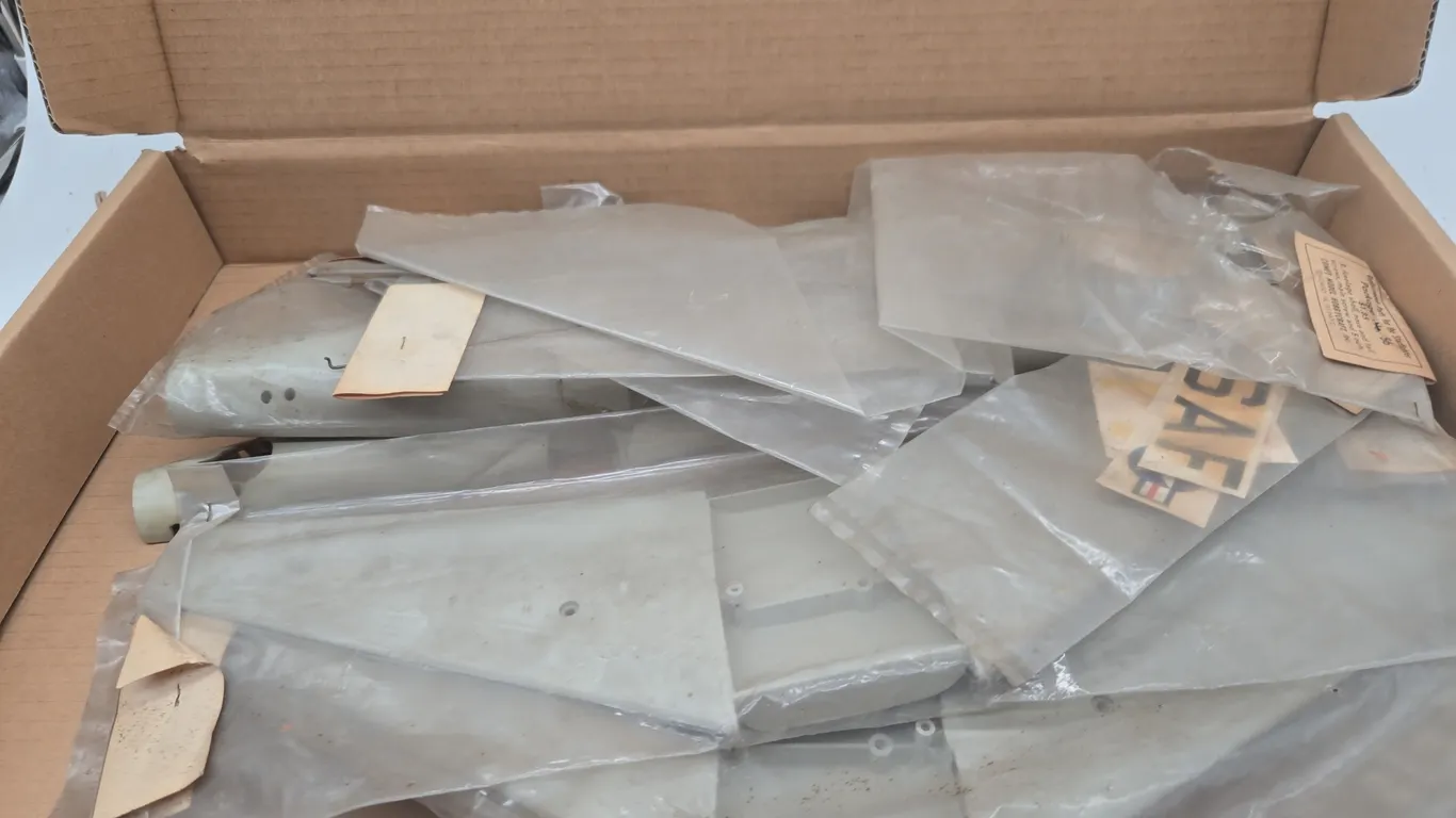 Vintage comet starfighter airplane repair parts
