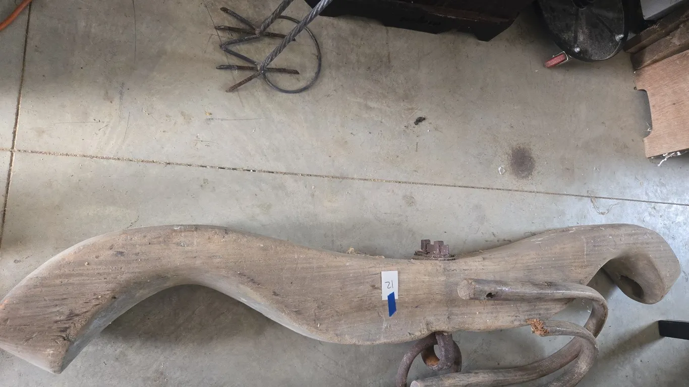 Antique wooden ox yoke