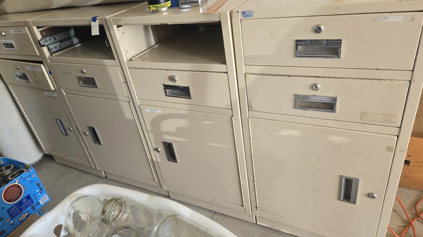 Metal Medical supply cabinets