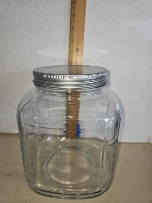 Vintage hoosier cabinet style jar