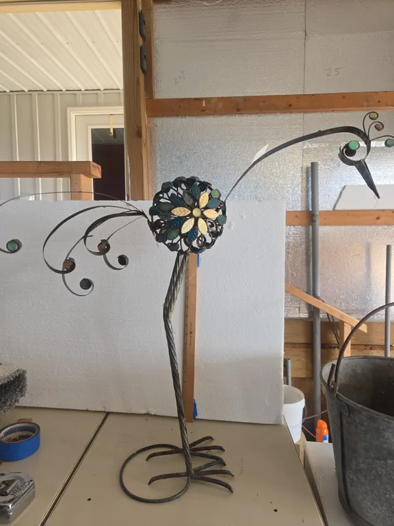 Wroght iron yard art