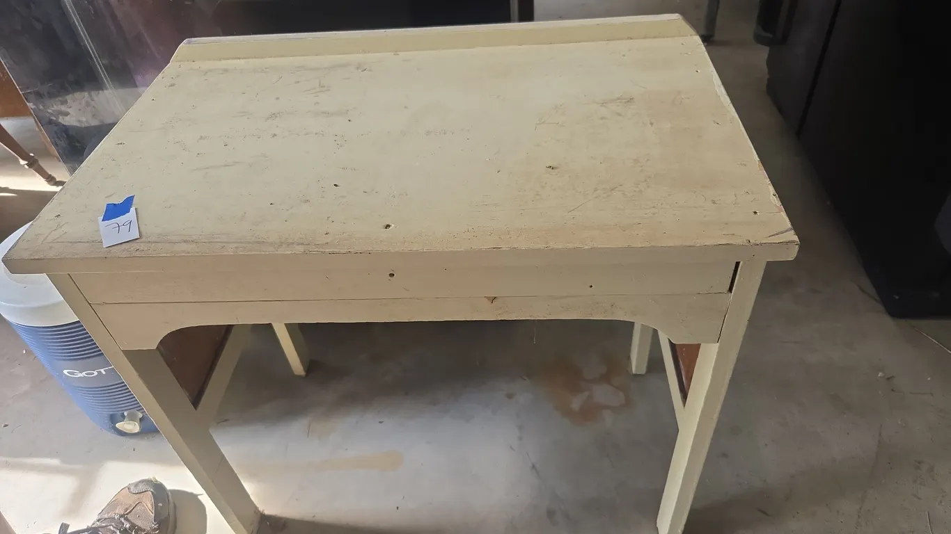 Antique wooden childs writting desk
