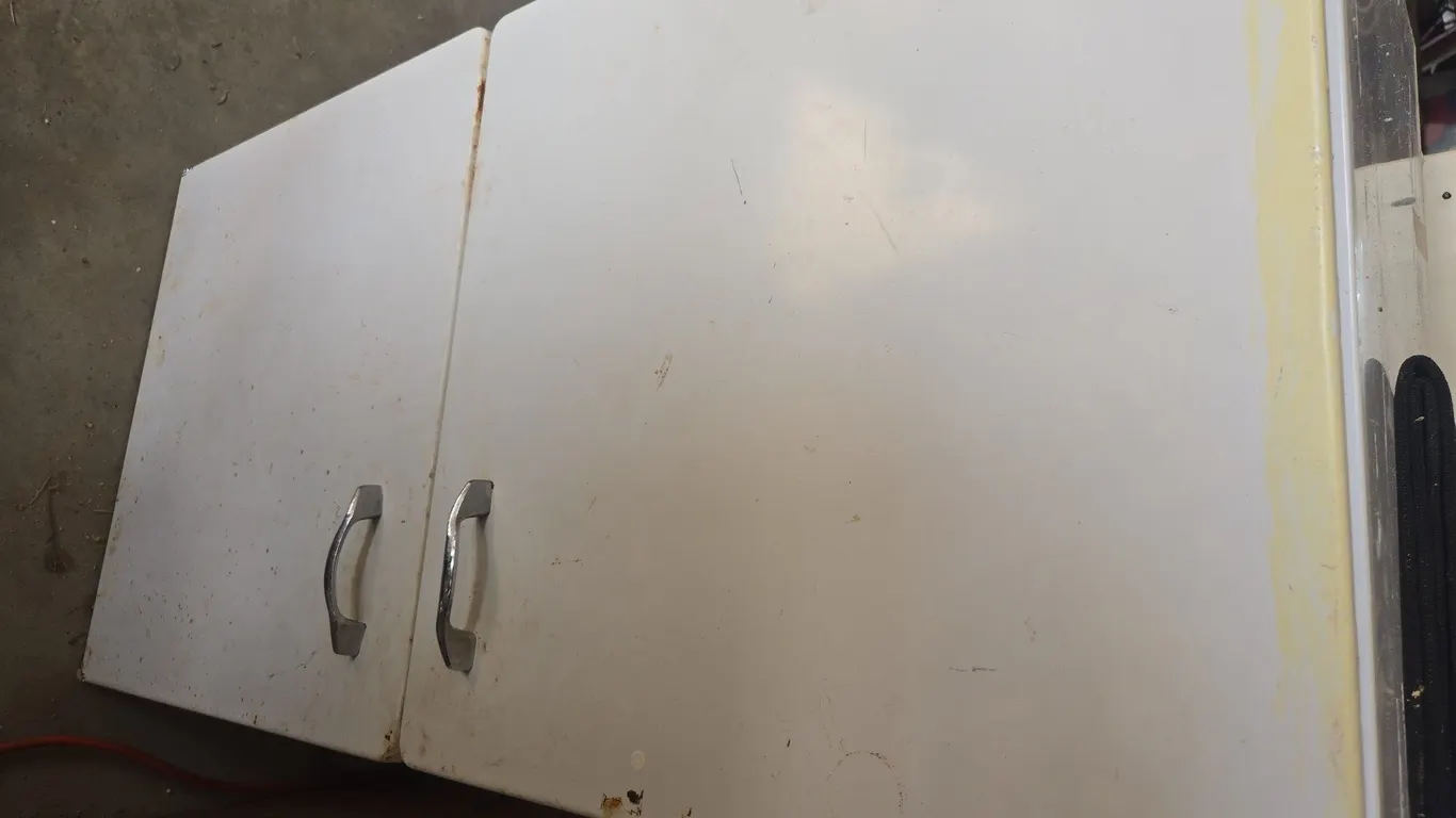 Vintage kitchen metal wall cabinet