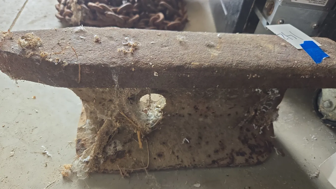 Steel railroad track anvil