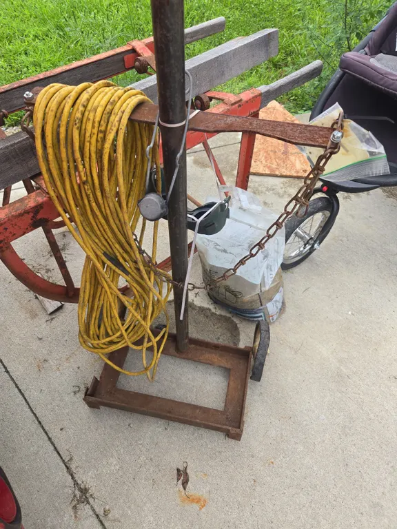 Homemade steel torch bottle cart