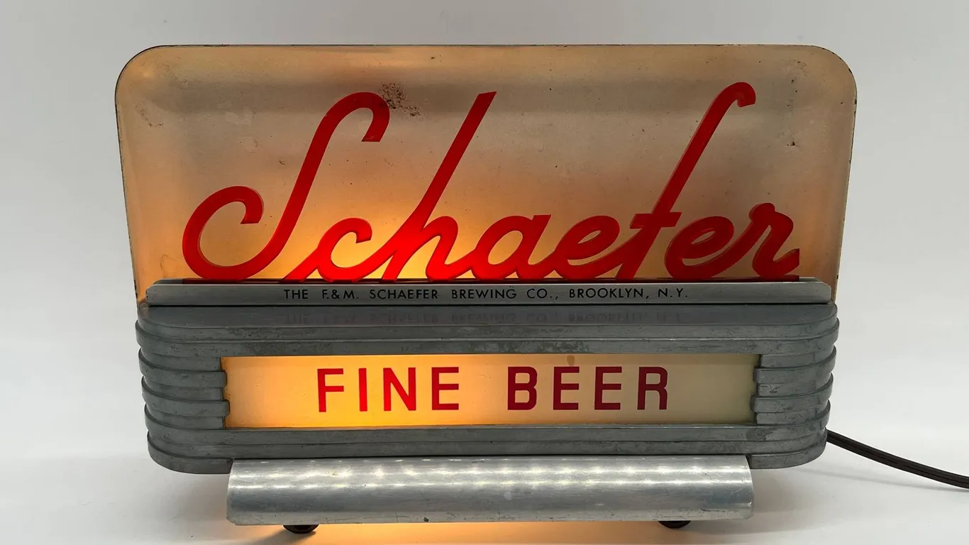 Schaefer Fine Beer Lighted Sign