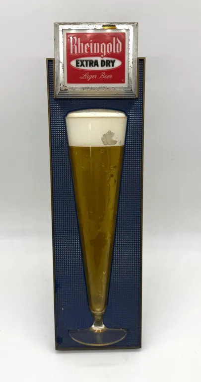 Rheingold Extra Dry Lager Beer Sign Display