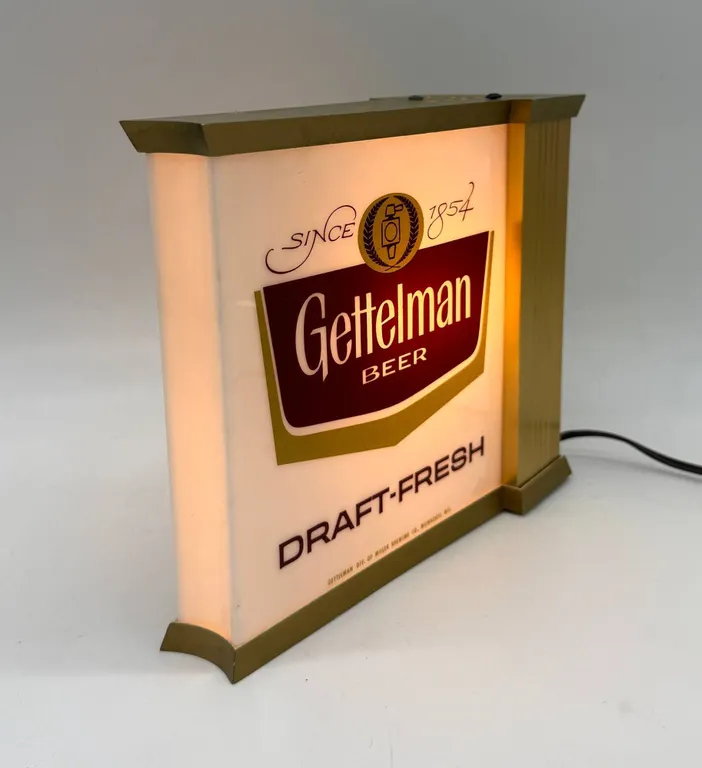 Gettelman Double Sided Beer Light Sign