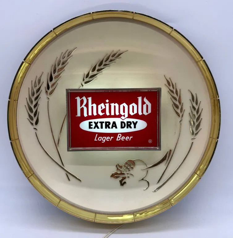 Rheingold Extra Dry Lager Beer Light Sign