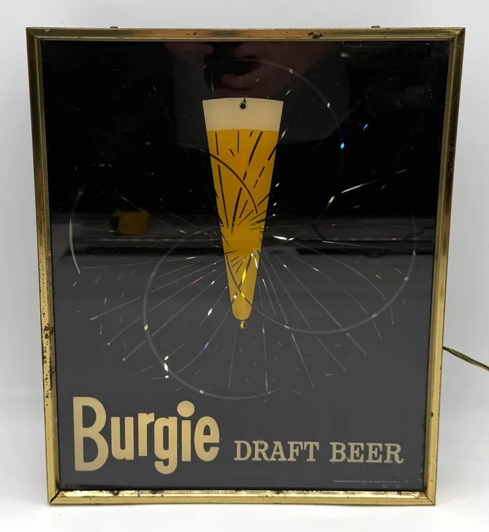 Burgie Draft Beer Lighted Sign