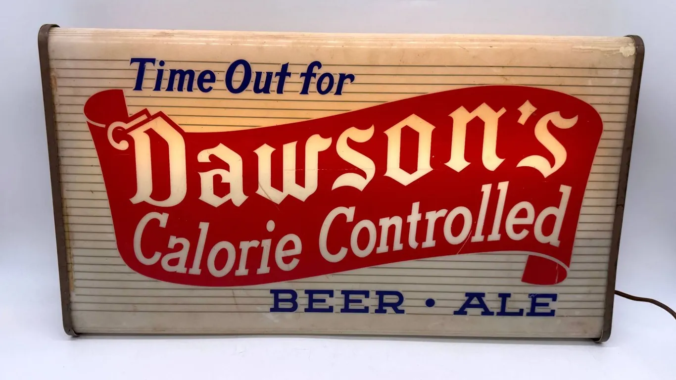 Dawson's Beer Lighted Advertising Sign