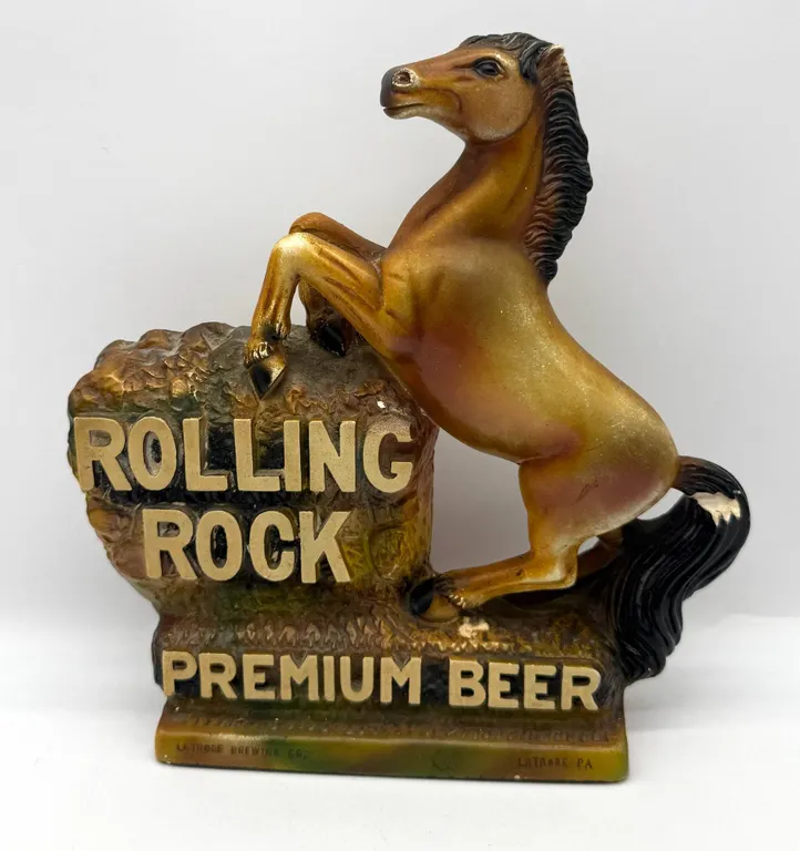 Rolling Rock Premium Beer Advertising Figur