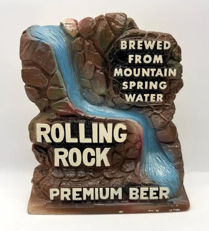 Rolling Rock Premium Beer Sign Display