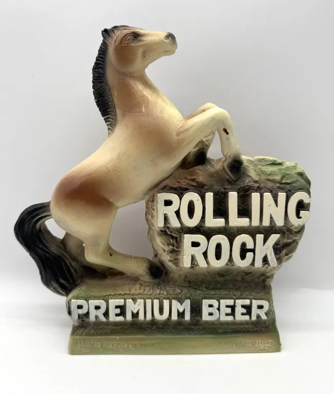 Rolling Rock Premium Beer Advertising Display