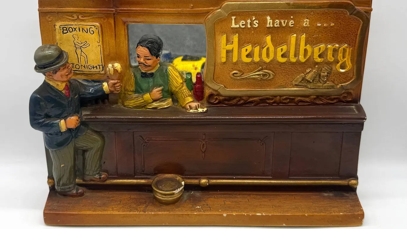 Heidelberg Bar Scene Beer Sign Plaque