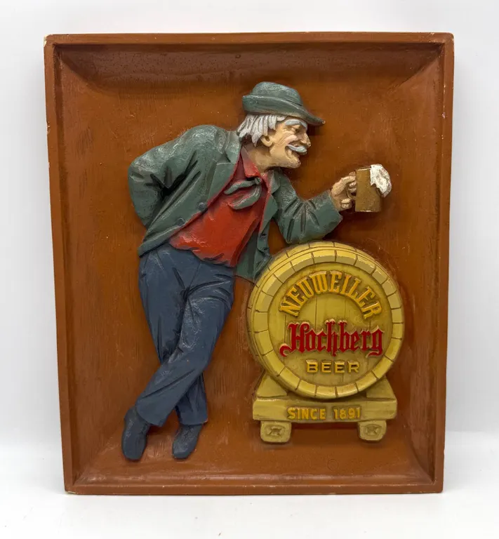 Hochberg Beer Plaster Relief Wall Sign
