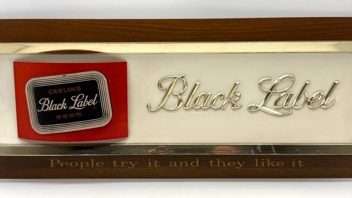 Carling Black Label Beer Wall Sign