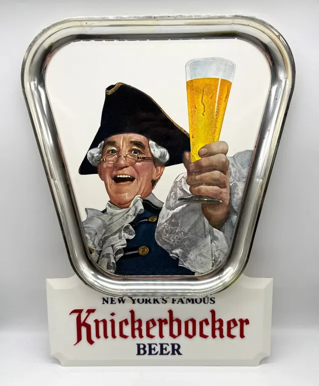 Knickerbocker Beer Sign with Colonial Figure
