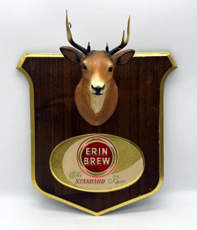 Erin Brew 3D Beer Sign with Deer Head Display