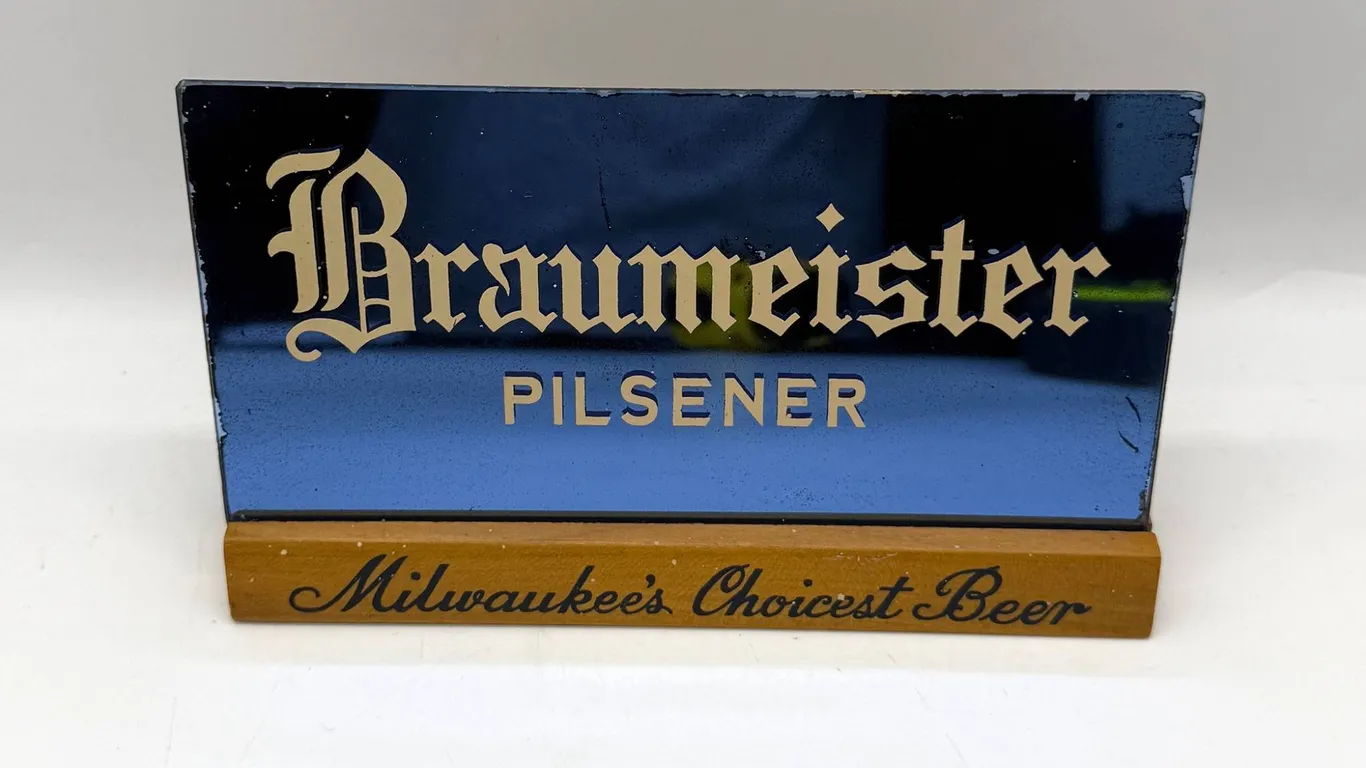 Braumeister Mirrored Beer Sign Display