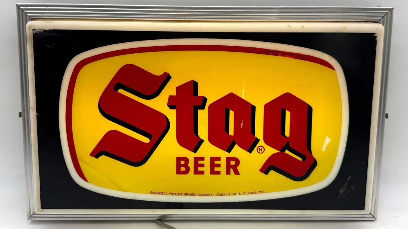 Stag Beer Lighted Bar Sign