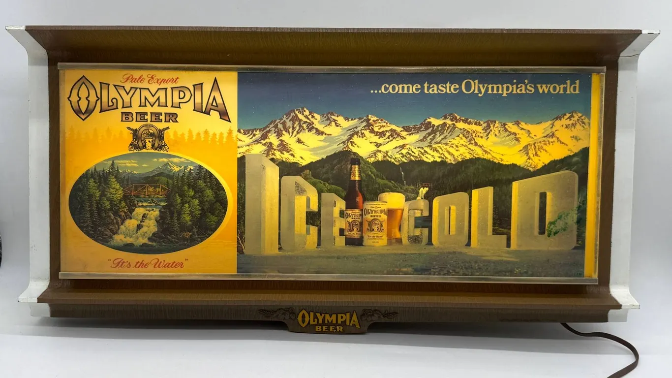 Olympia Beer Lighted Advertising Sign