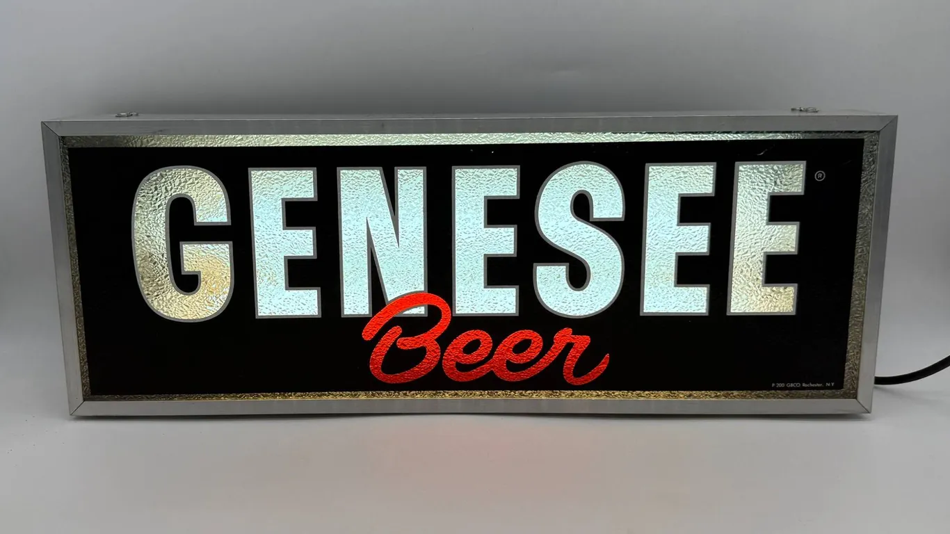 Genesee Beer Illuminated Bar Light Sign