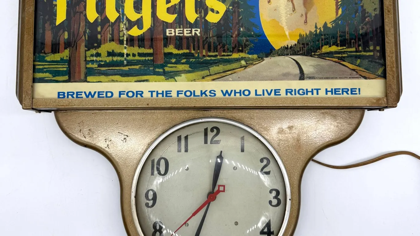 Fitger's Beer Lighted Wall Clock