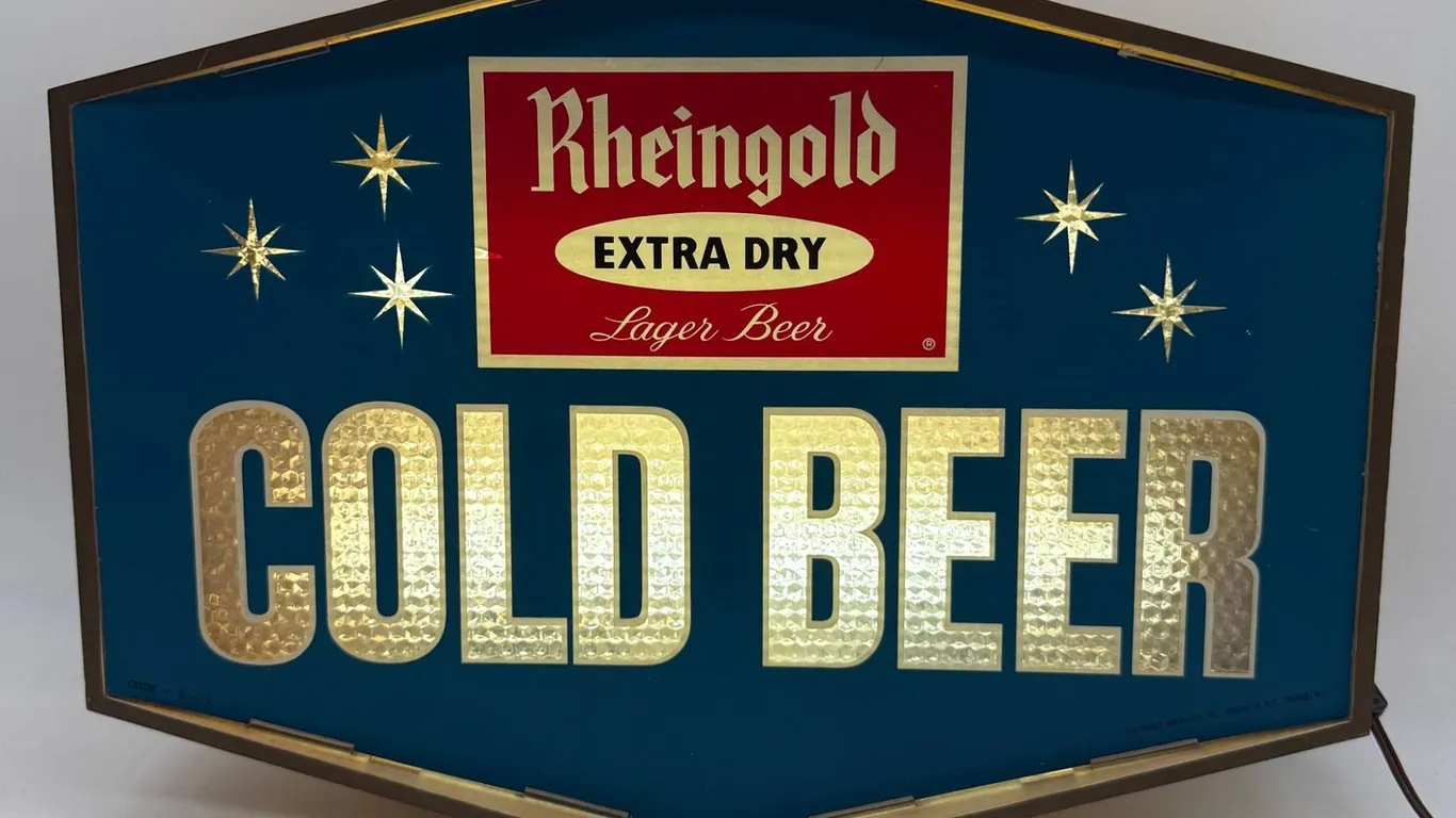 Rheingold Cold Beer Lighted Sign