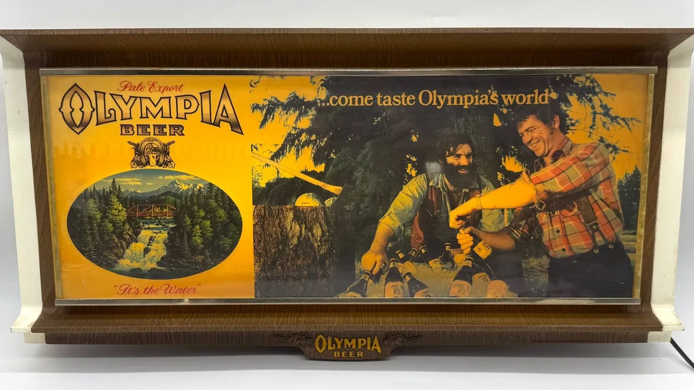Olympia Beer Lighted Advertising Sign