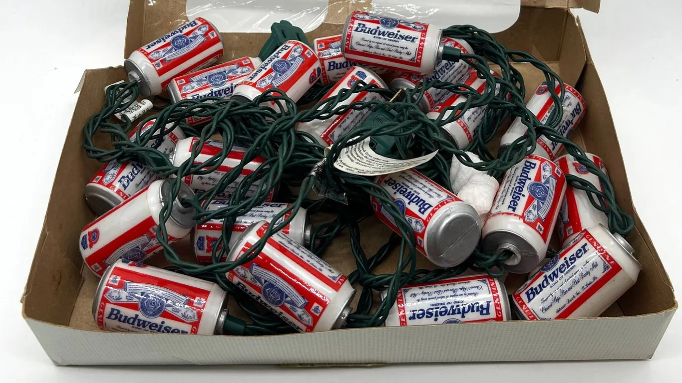 Bud Light Can Christmas String Lights