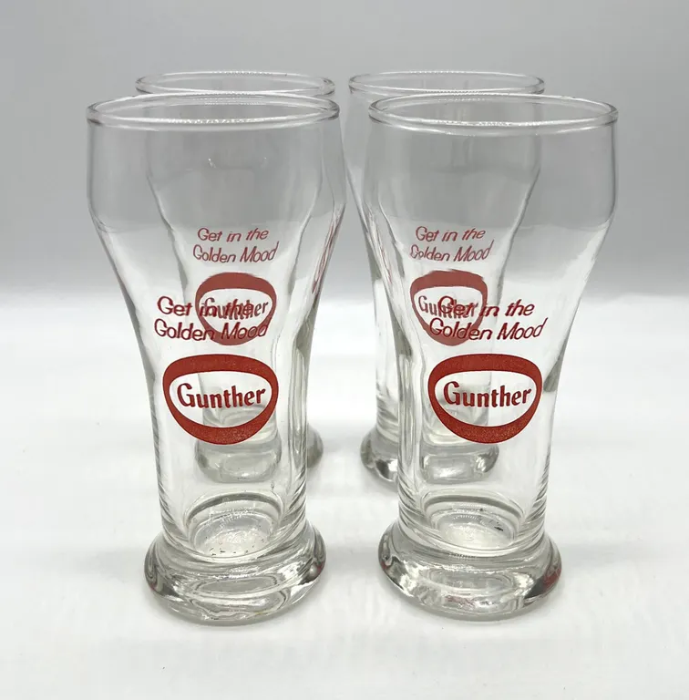 4 Gunther Beer Glasses