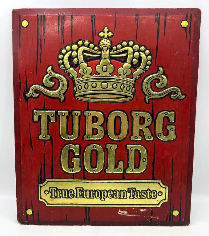 Tuborg Gold Metal Beer Sign