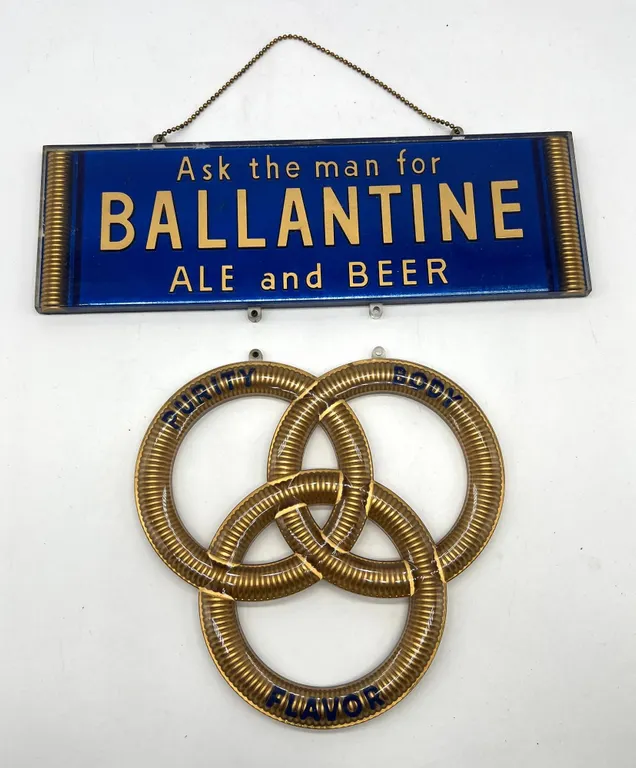 Ballantine Ale and Beer Advertising Sign