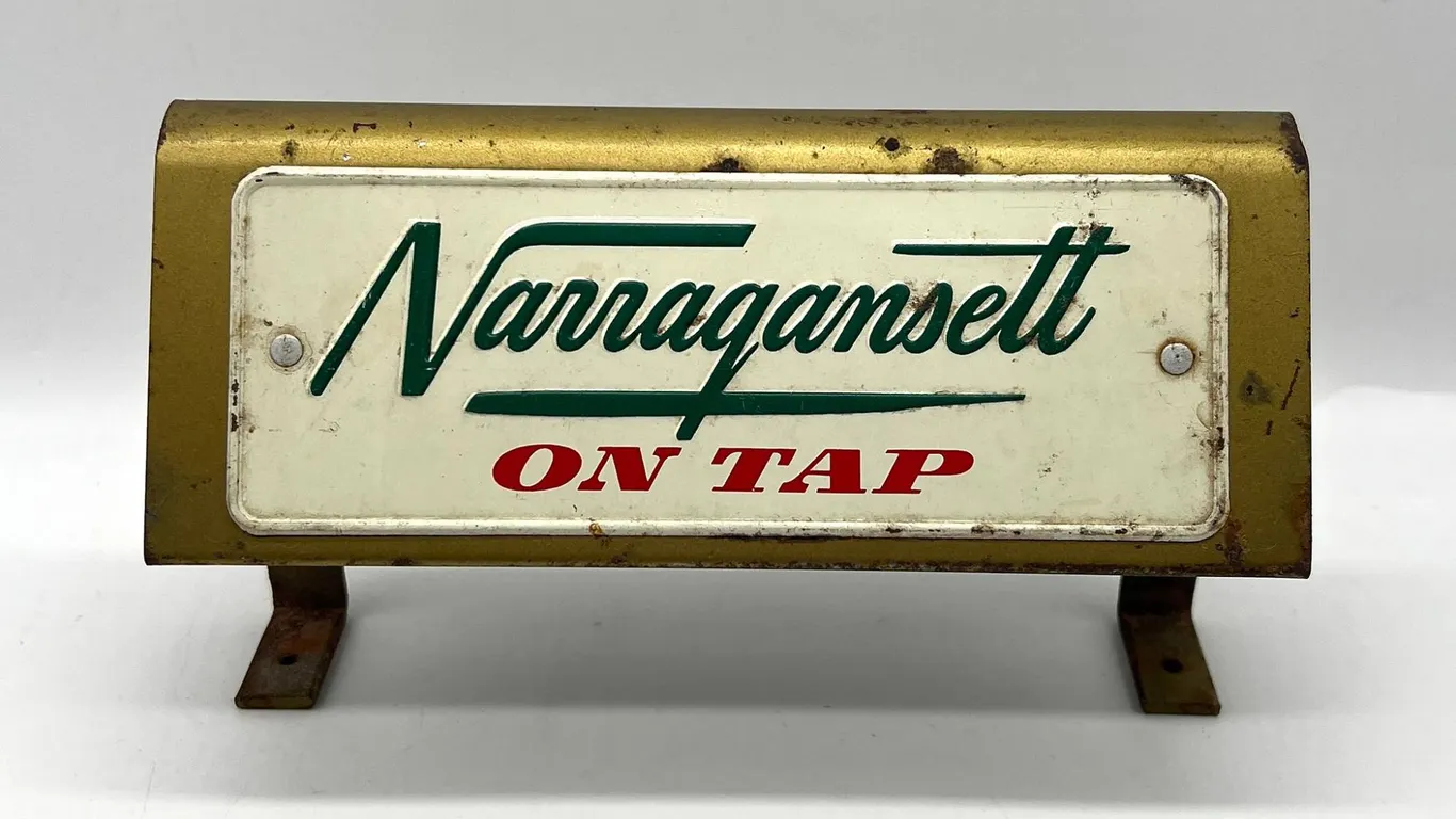 Narragansett On Tap Metal Beer Sign