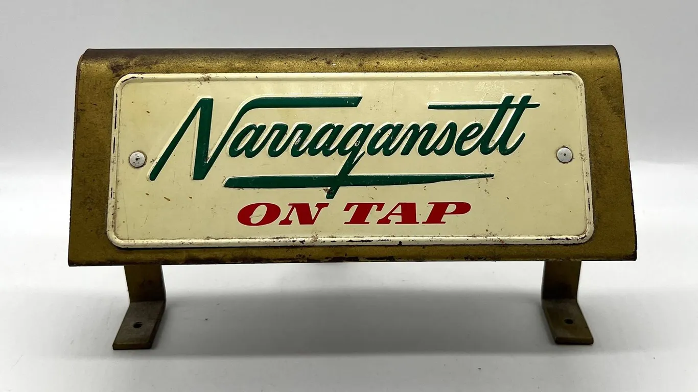 Narragansett On Tap Metal Beer Sign