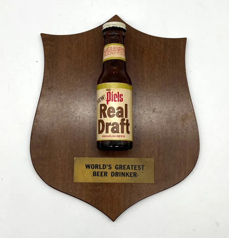 Piels Real Draft Beer Mini Bottle Plaque