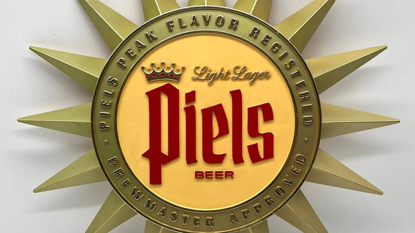 Piels Beer Light Lager Plastic Wall Sign