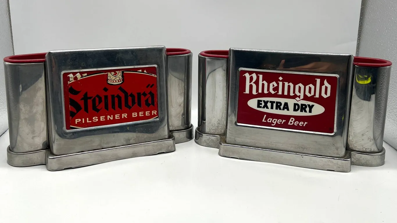 Metal Beer-Branded Napkin Holders