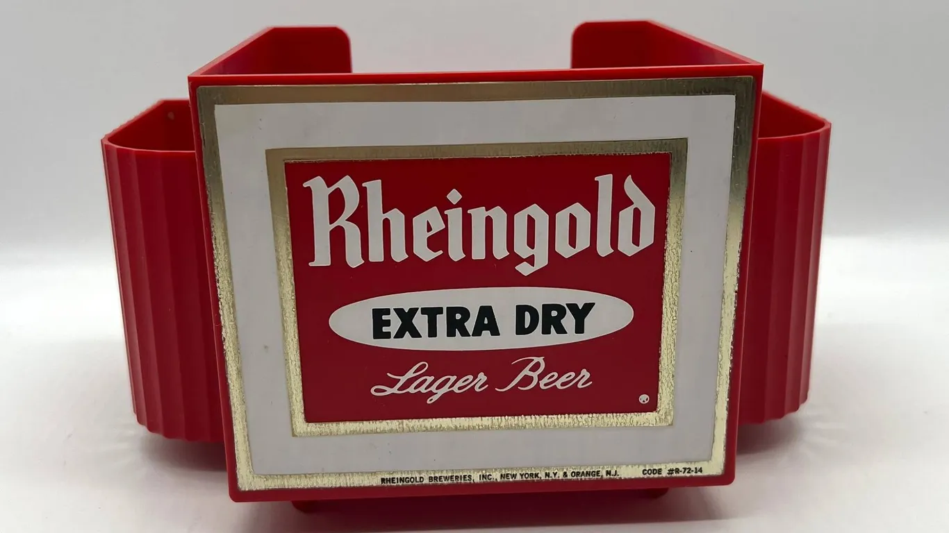 Rheingold Lager Beer Plastic Bar Caddy