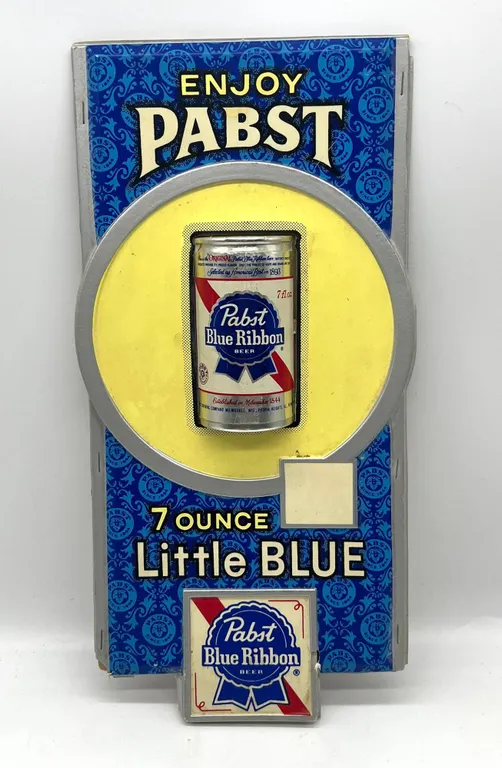Pabst Blue Ribbon Little Blue Beer Sign