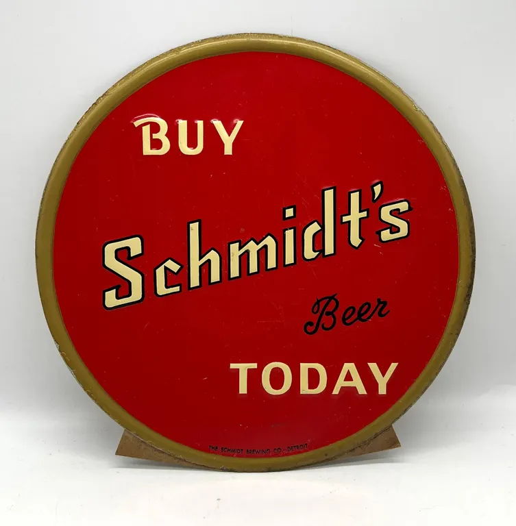Schmidt's Beer Metal Advertising Sign