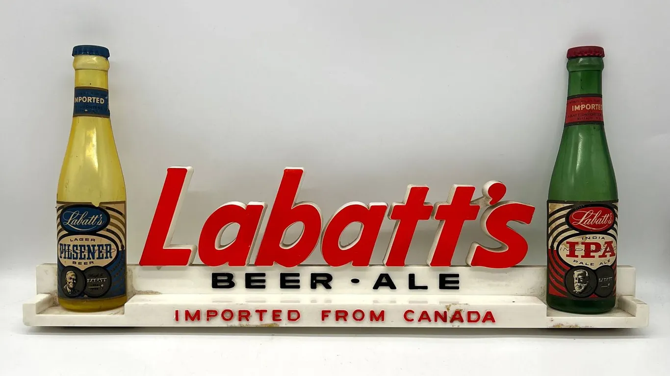 Labatt’s Beer Ale Imported Beer Sign Display