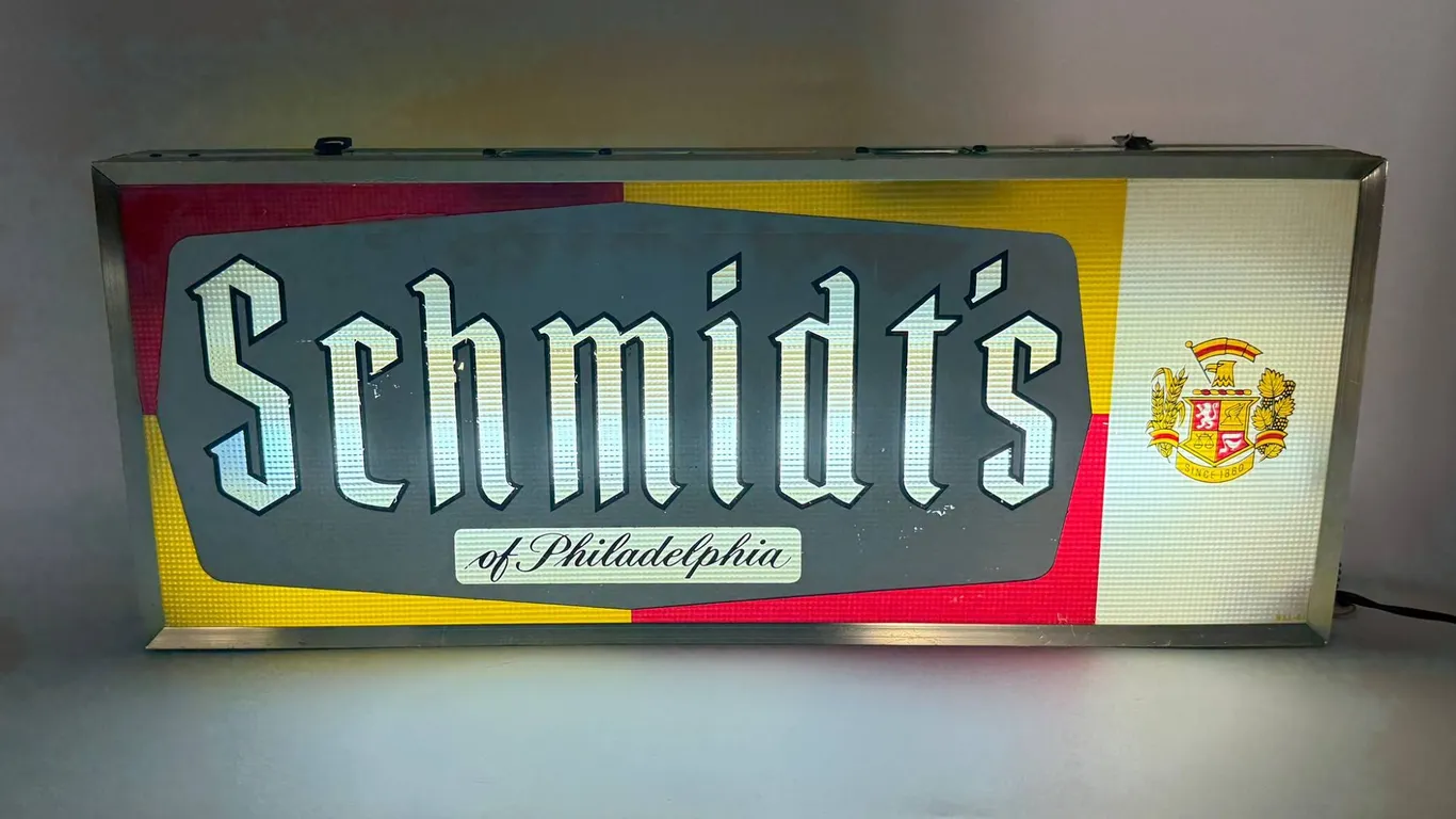 Schmidt's of Philadelphia Beer Light Sign