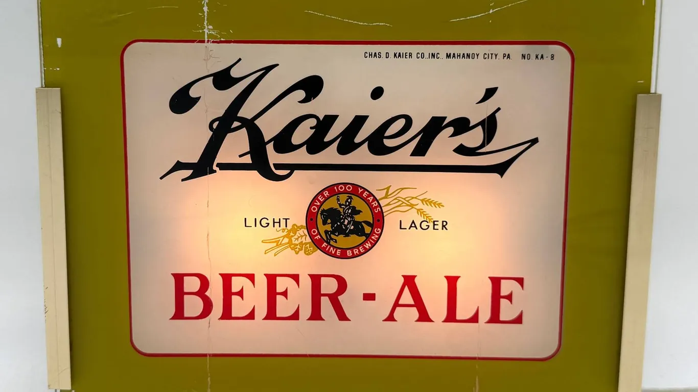 Kaier's Beer Lighted Sign