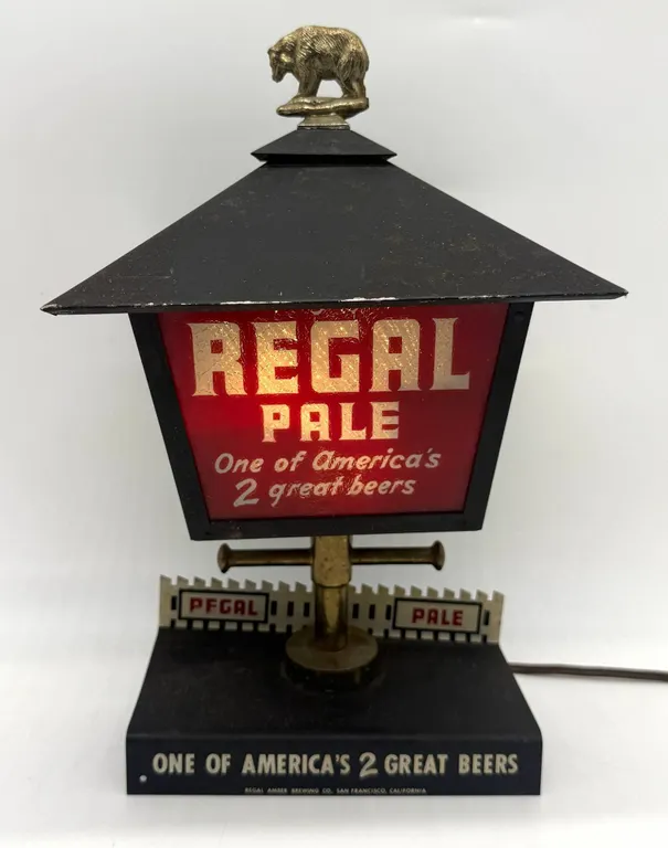 Regal Pale Beer Lighted Advertising Lamp