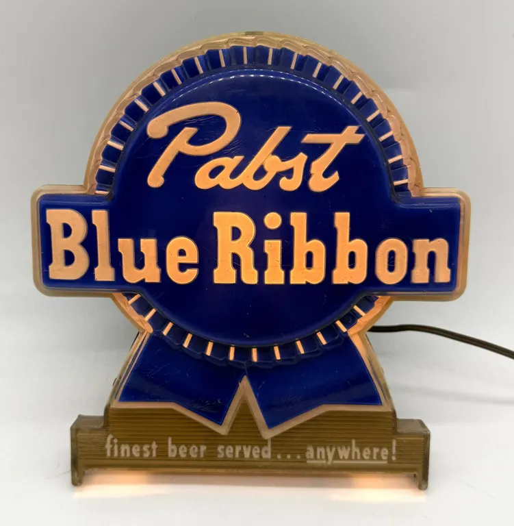 Pabst Blue Ribbon Beer Light Sign