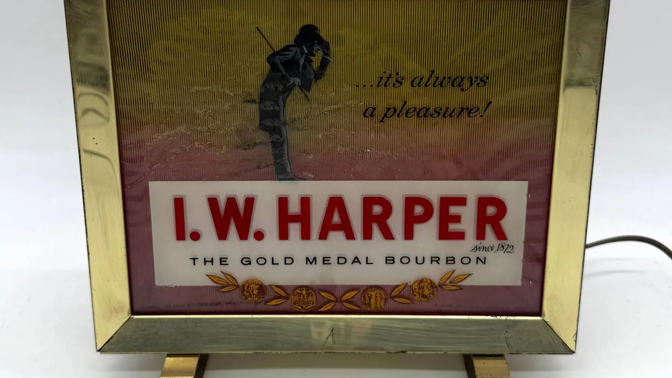 I.W. Harper Whiskey Bar Light Display
